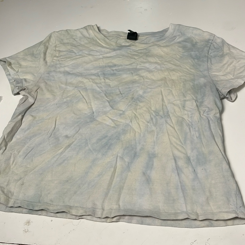 Wild Fable Small Pale Yellow Blue Pastel Tye Dye Short Sleeve T Shirt
